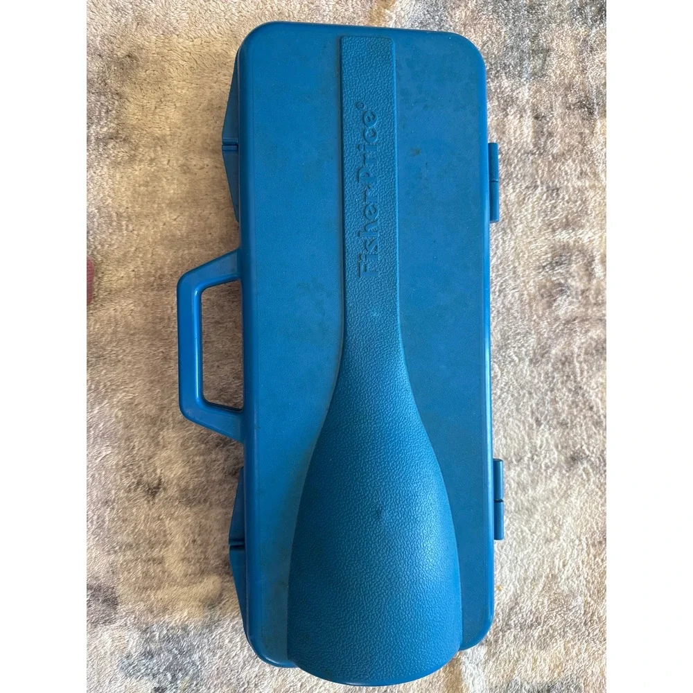 *PARTS* Vintage Fisher Price Crazy Combo Horn Set 464 Musical Toy 1984 Blue Case